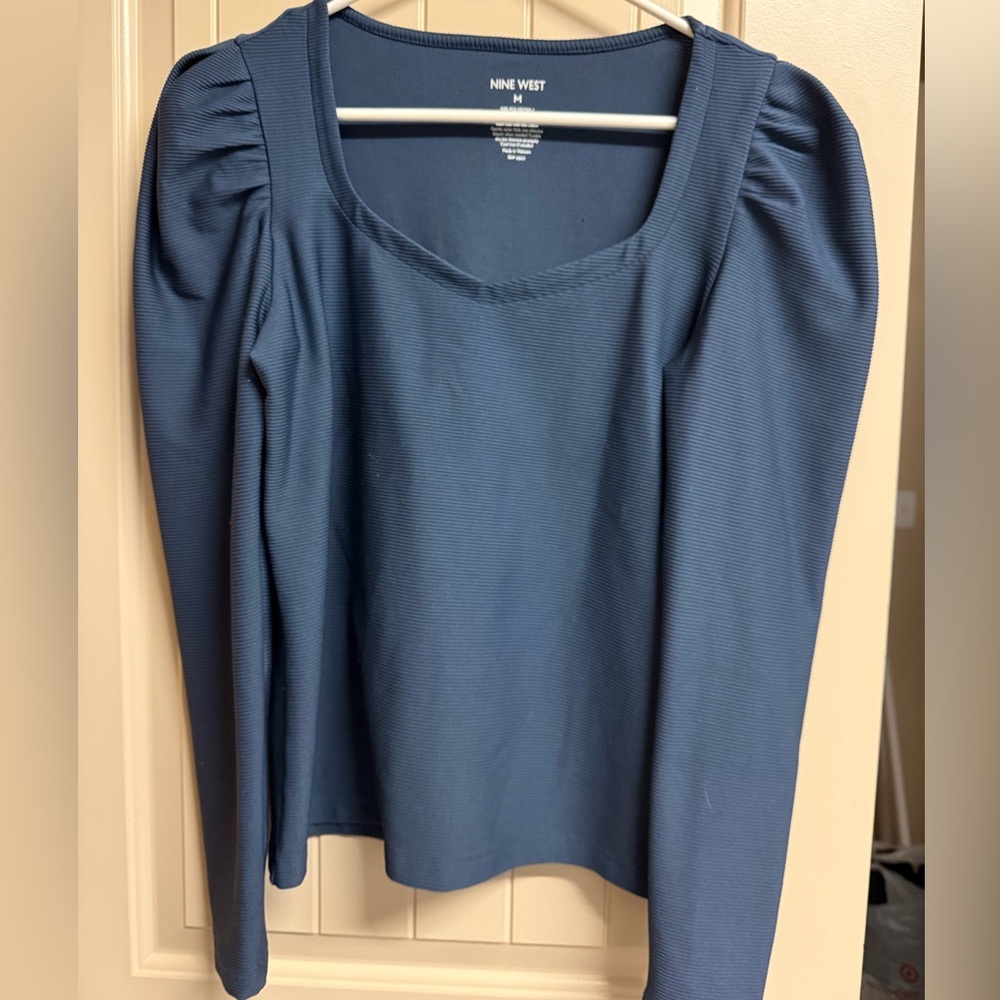 Nine West Deep Blue Blouse
